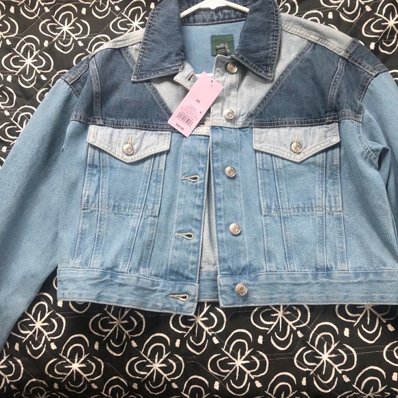 Wild fable colorblock denim jacket Clearance